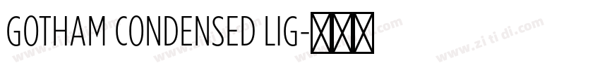 GOTHAM CONDENSED LIG字体转换